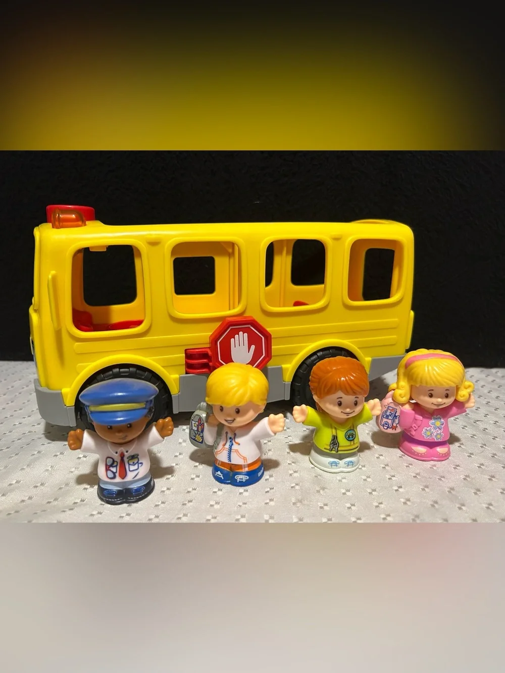 Fisher Price Little People Sit With Me School Bus Toy Figures Collection Works